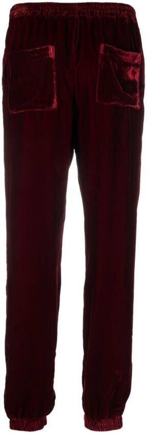 Gold Hawk Trainingsbroek met toelopende pijpen Rood
