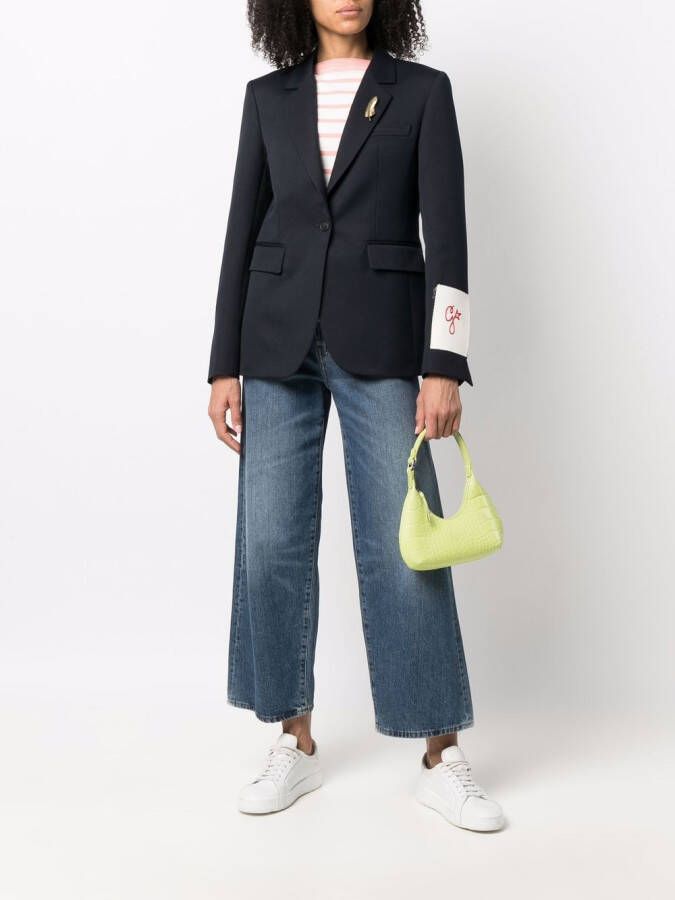 Golden Goose Blazer met enkele rij knopen Blauw