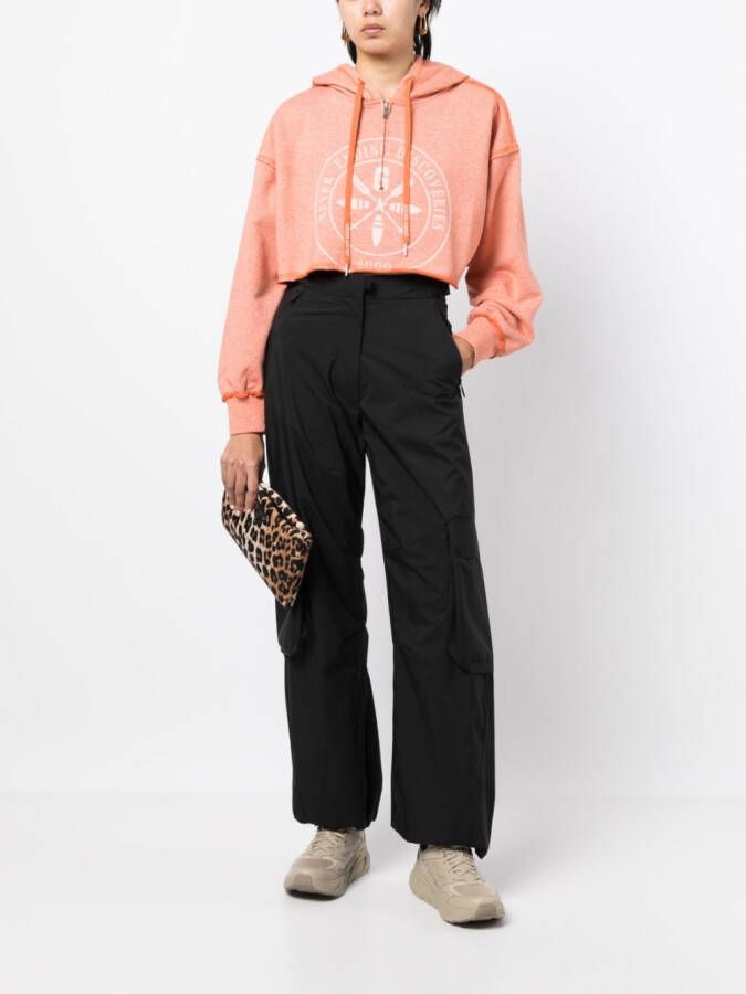 Golden Goose Cropped hoodie Oranje