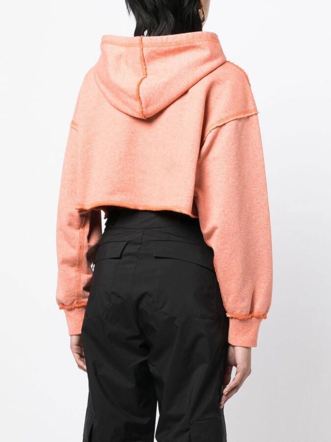 Golden Goose Cropped hoodie Oranje