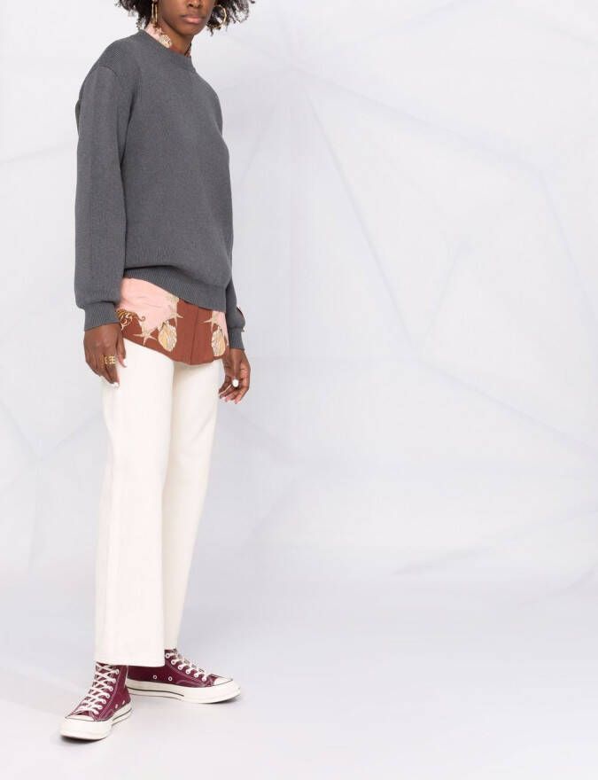 Golden Goose Geribbelde trui Grijs