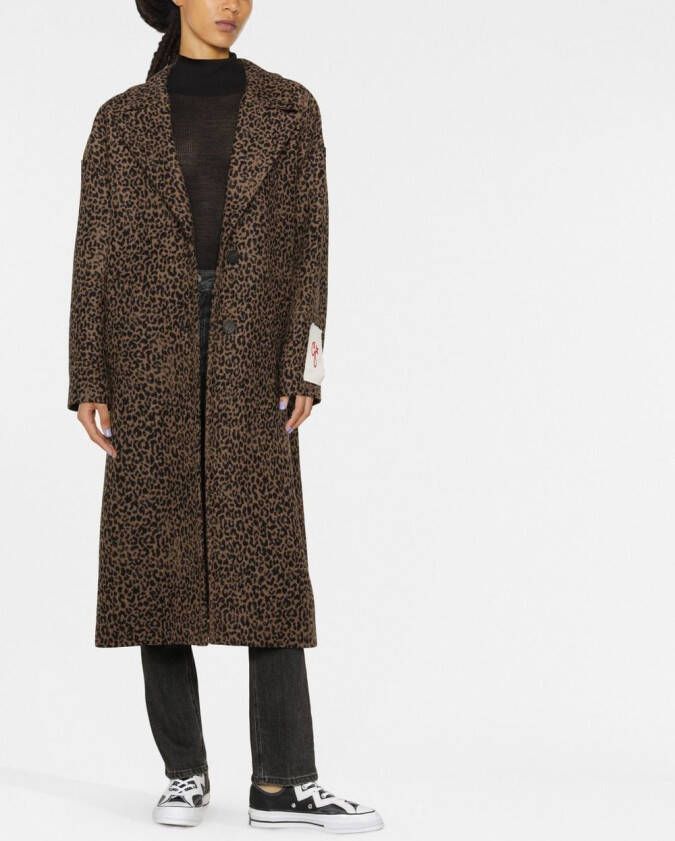 Golden Goose Jas met luipaardprint Zwart