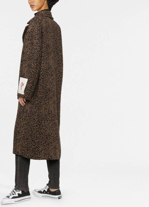 Golden Goose Jas met luipaardprint Zwart