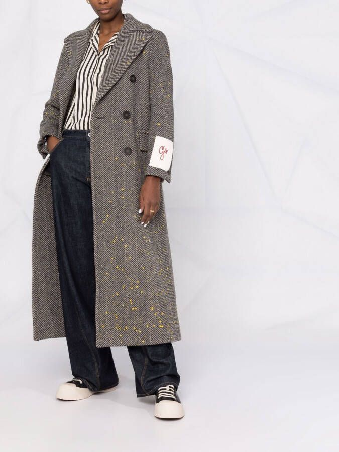 Golden Goose Jas met visgraat patroon Bruin