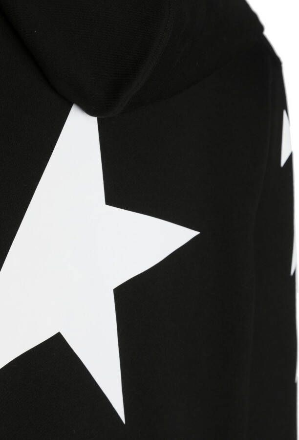 Golden Goose Kids Hoodie met sterrenprint Zwart