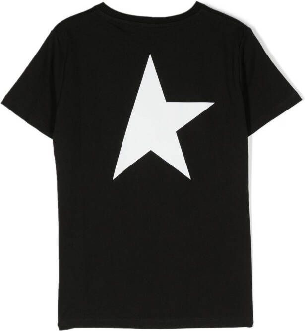 Golden Goose Kids T-shirt met logoprint Zwart