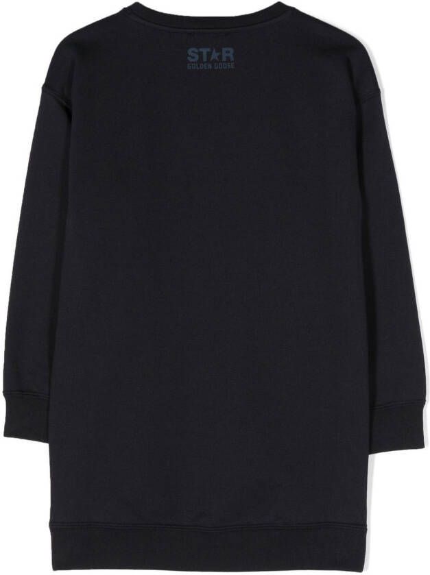 Golden Goose Kids Sweaterjurk met pailletten Blauw