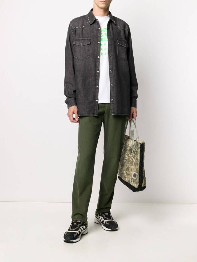 Golden Goose Ribfluwelen broek Groen