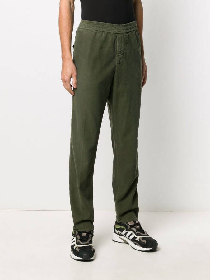 Golden Goose Ribfluwelen broek Groen