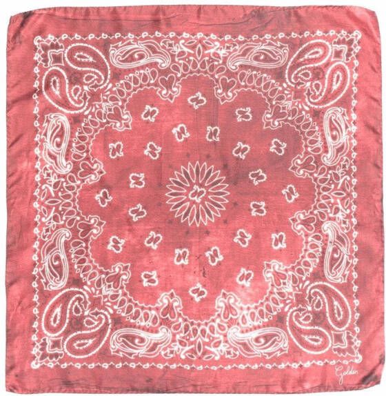 Golden Goose Sjaal met paisley-print Rood