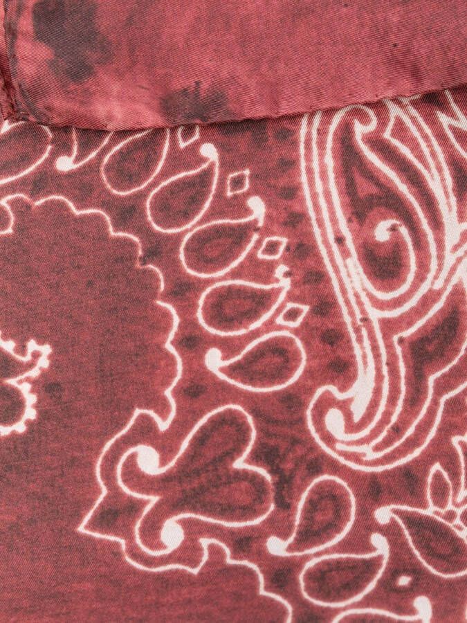 Golden Goose Sjaal met paisley-print Rood