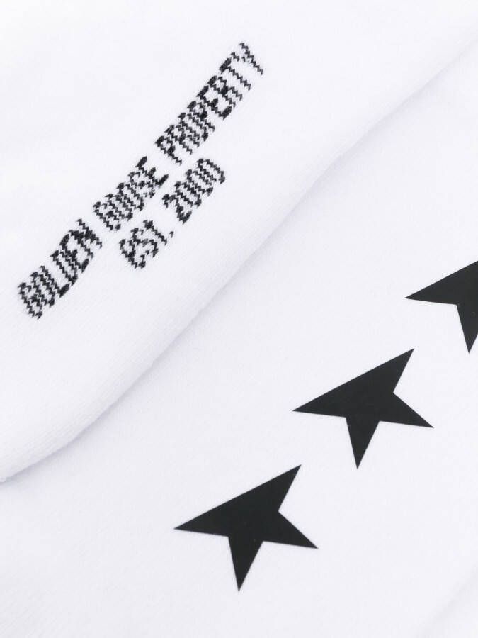 Golden Goose Sokken met geborduurd logo Wit