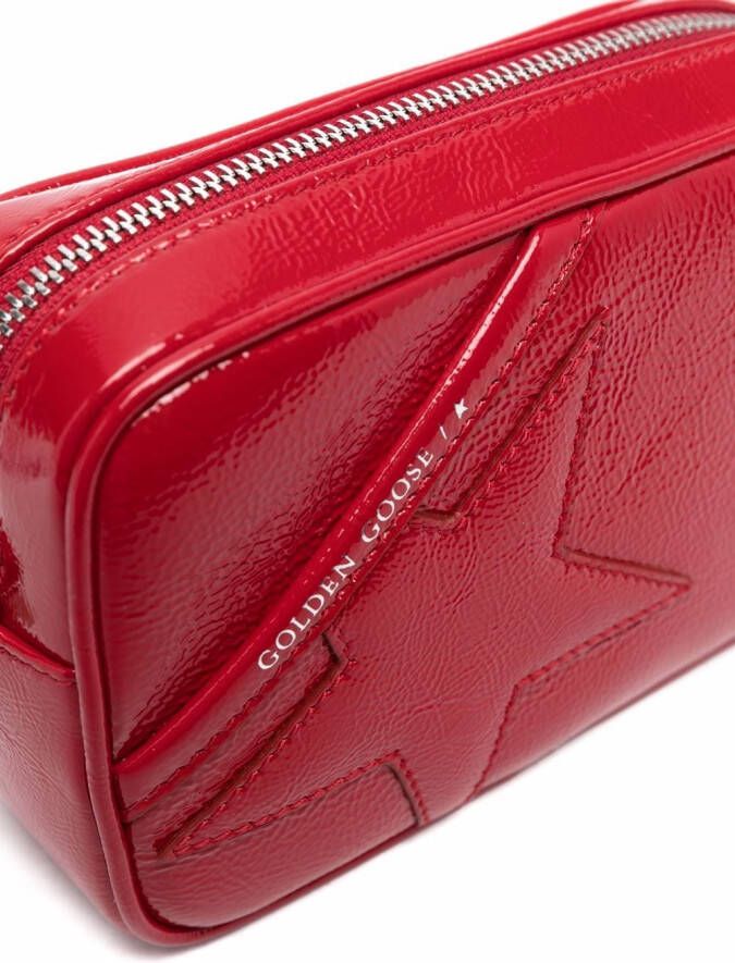 Golden Goose Star glanzende crossbodytas Zwart