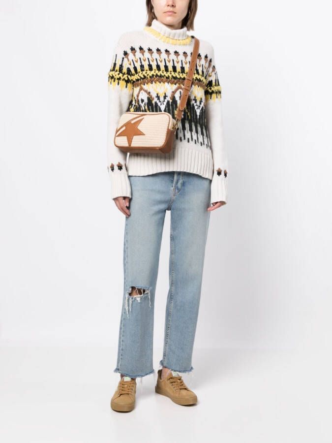 Golden Goose Crossbodytas met sterpatch Bruin