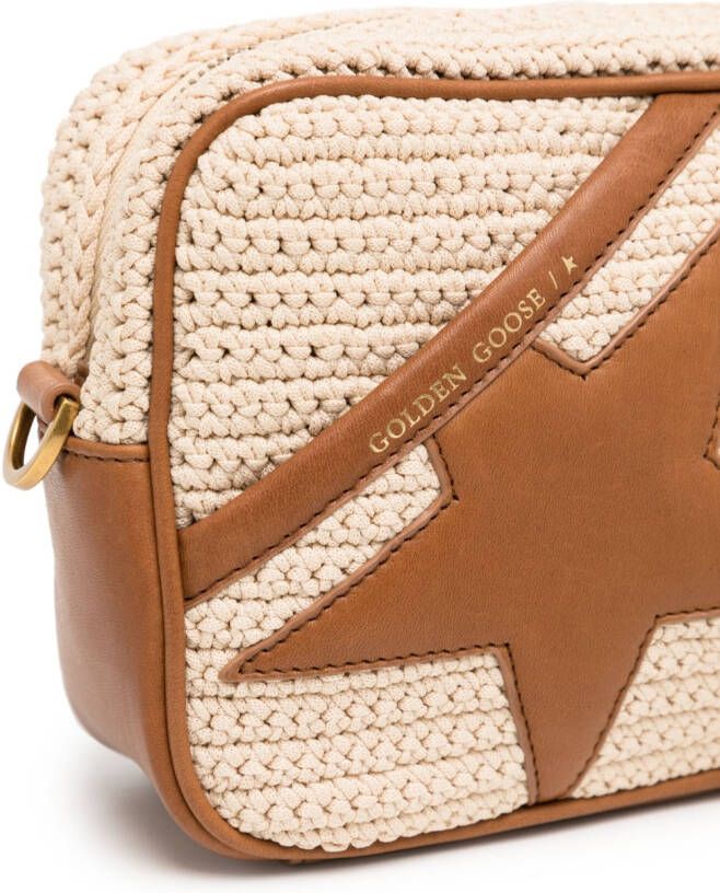 Golden Goose Crossbodytas met sterpatch Bruin