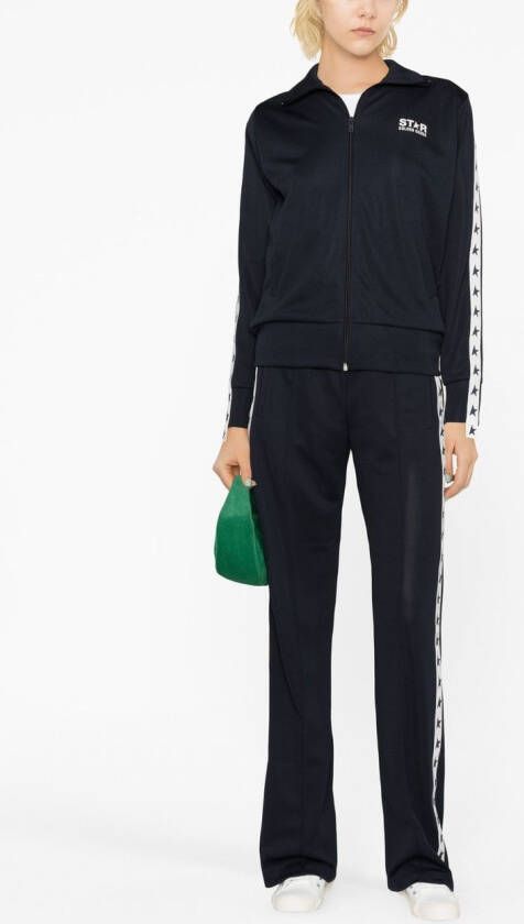 Golden Goose Trainingsjack met sterrenprint Blauw