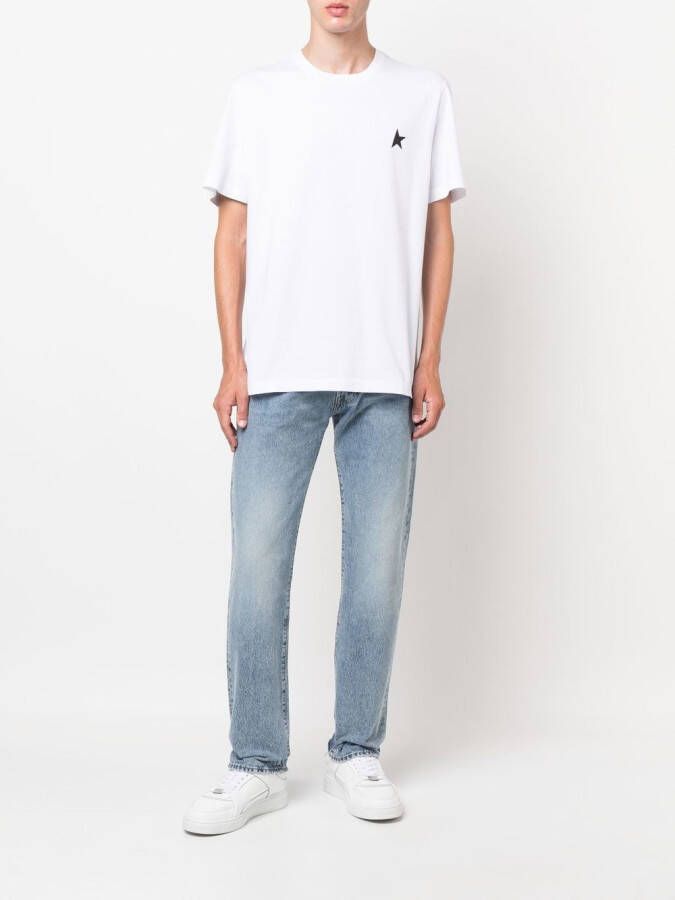 Golden Goose T-shirt met One Star-logo en korte mouwen Wit