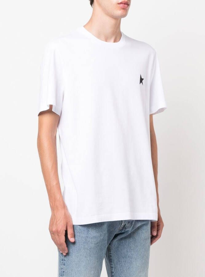 Golden Goose T-shirt met One Star-logo en korte mouwen Wit