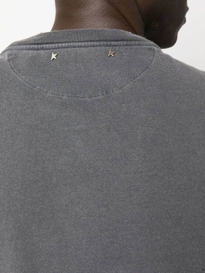 Golden Goose T-shirt met logoprint Grijs