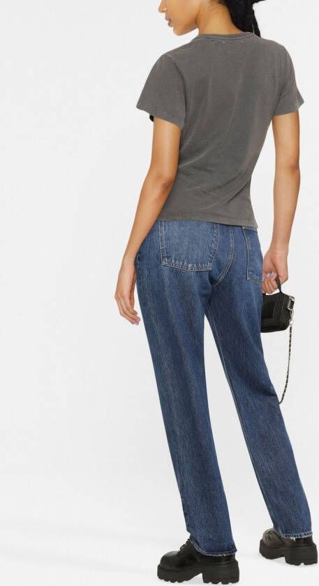 Golden Goose T-shirt met logoprint Grijs