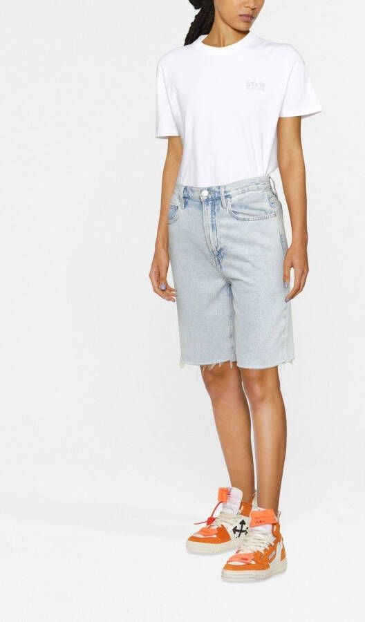 Golden Goose T-shirt met sterprint Wit