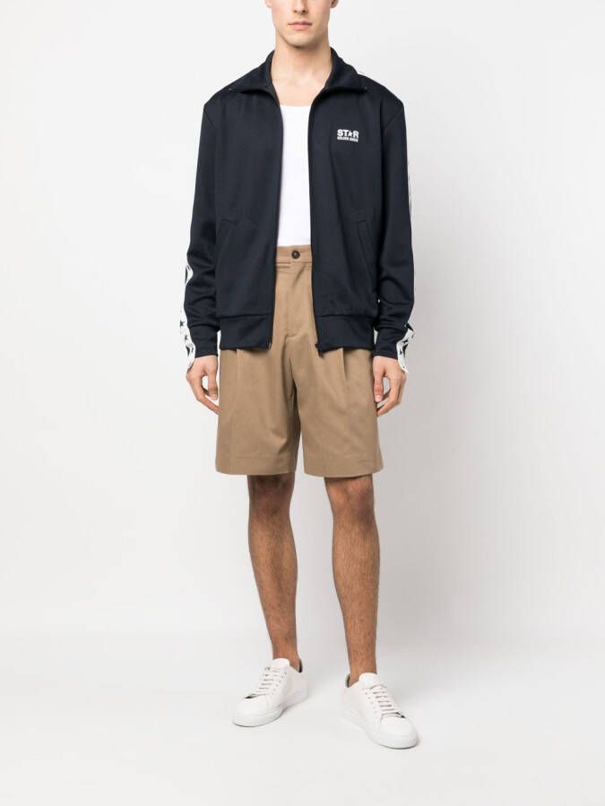 Golden Goose Bermuda shorts met wijde pijpen Beige