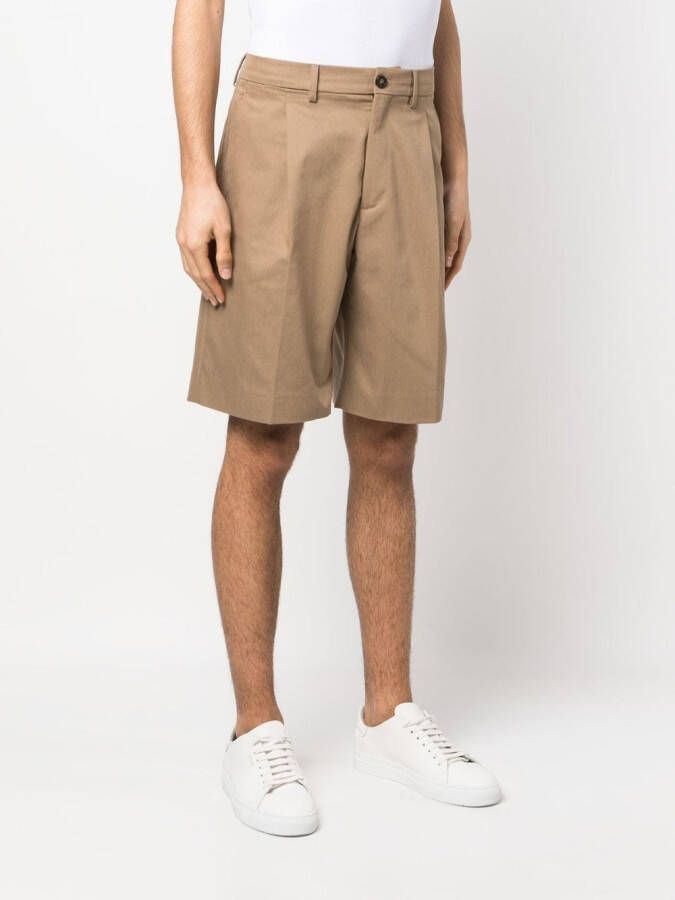 Golden Goose Bermuda shorts met wijde pijpen Beige