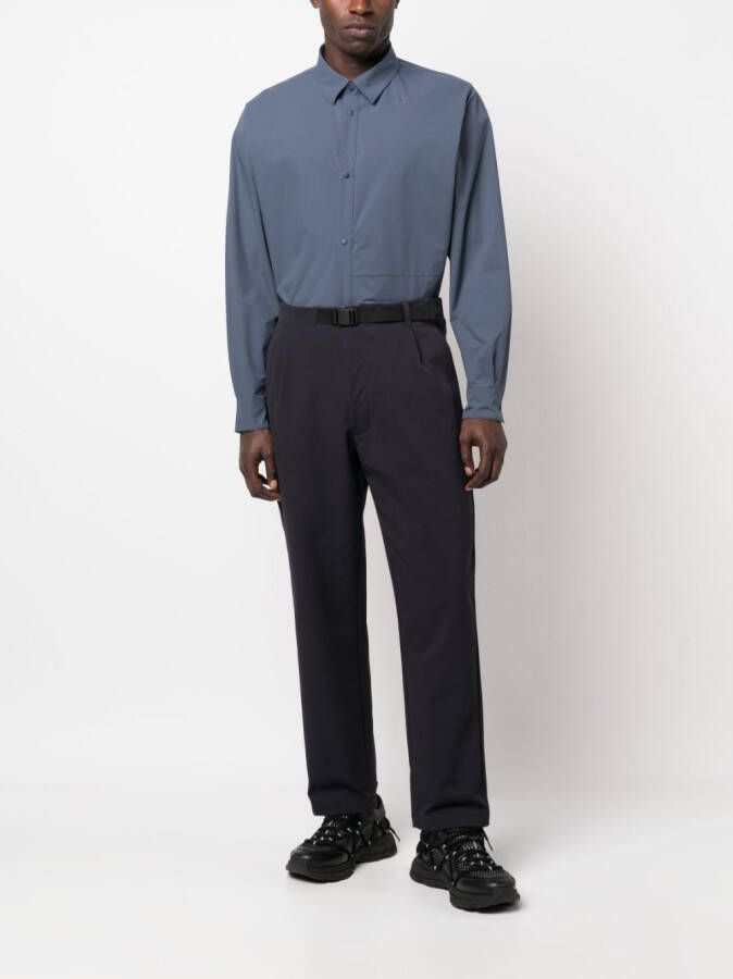 Goldwin Broek met ceintuur Blauw