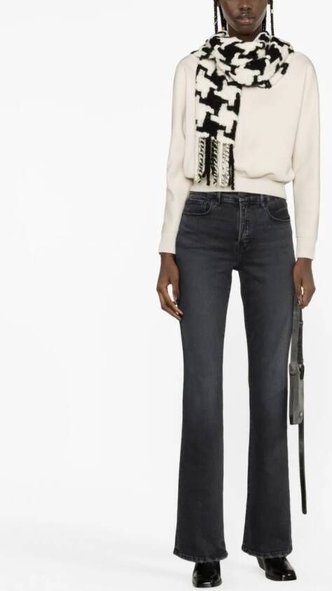 Good American Bootcut jeans Zwart