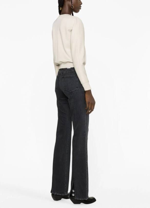 Good American Bootcut jeans Zwart