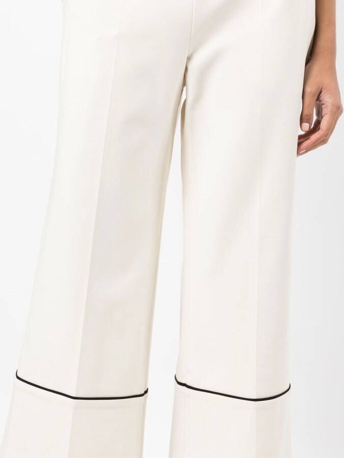 GOODIOUS Cropped broek Wit