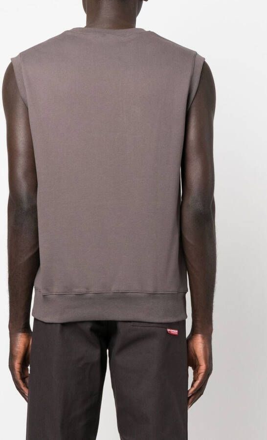 GR10K Gilet met patchdetail Grijs