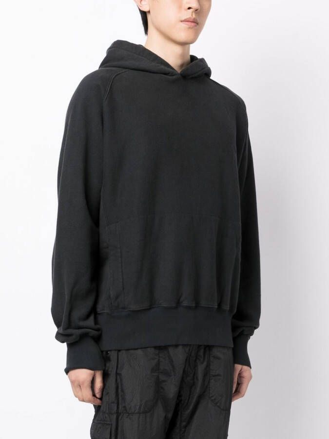 GR10K Katoenen hoodie Zwart