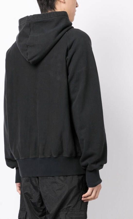 GR10K Katoenen hoodie Zwart