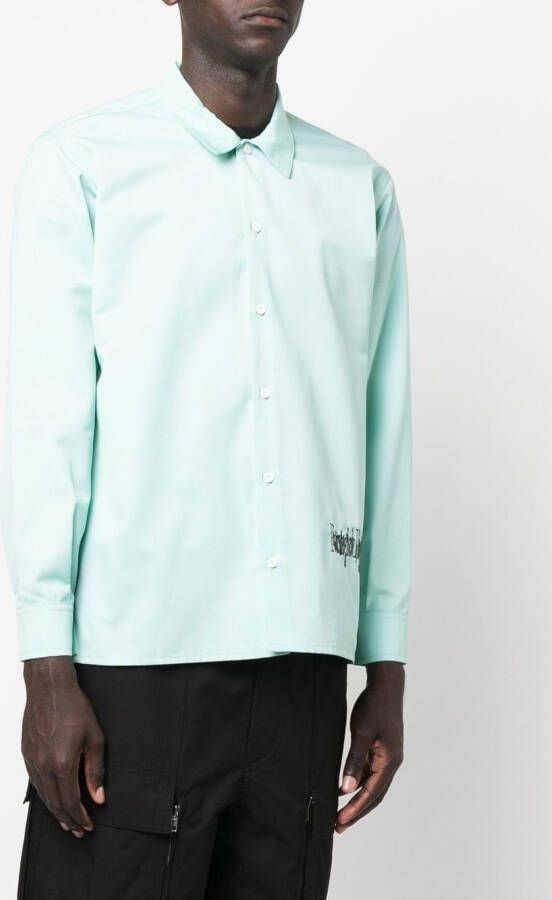 GR10K Shirt met geborduurd logo Groen