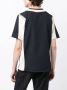 GR10K T-shirt met V-hals Blauw - Thumbnail 2