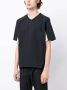 GR10K T-shirt met V-hals Blauw - Thumbnail 4