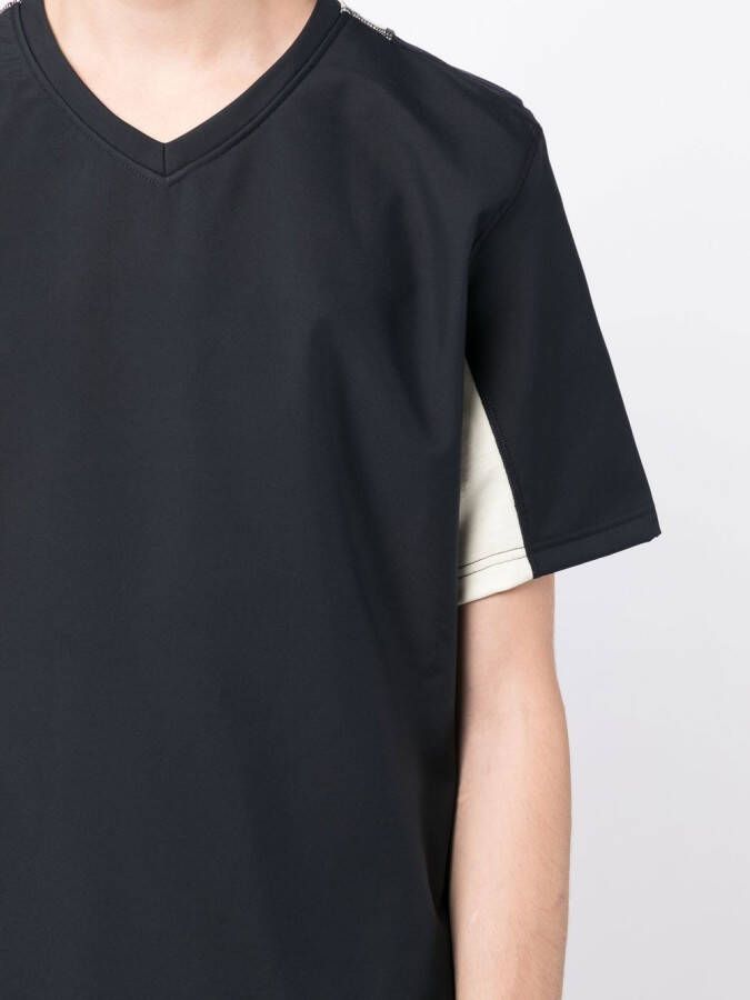 GR10K T-shirt met V-hals Blauw