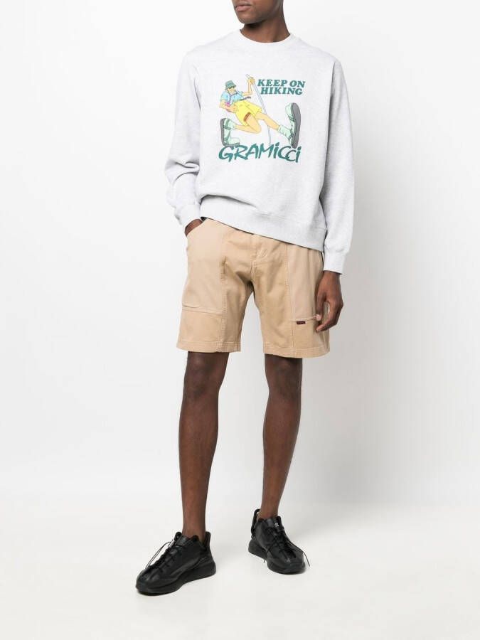 Gramicci Bermuda shorts met ceintuur Beige