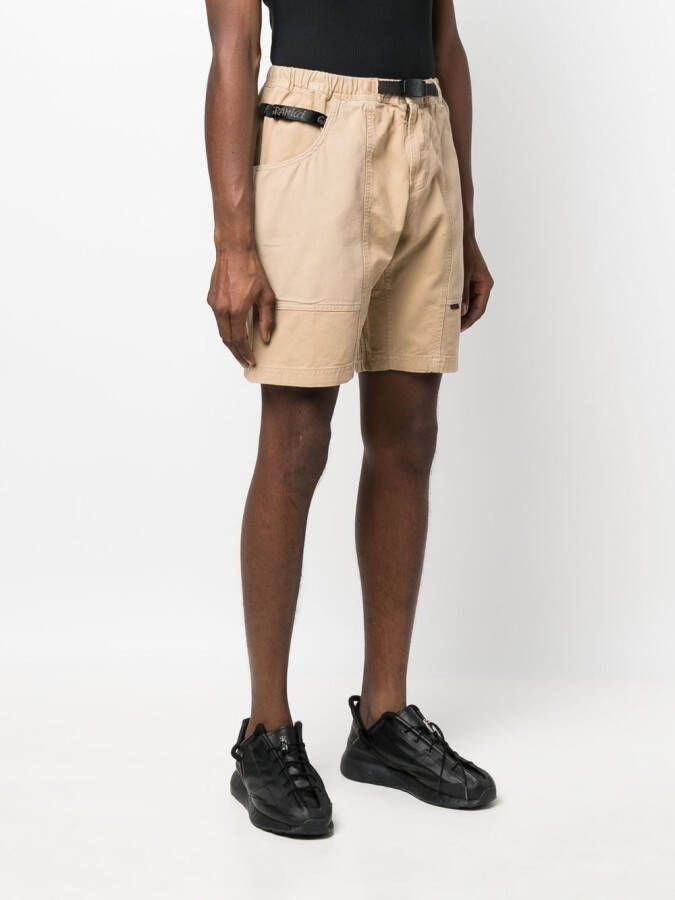 Gramicci Bermuda shorts met ceintuur Beige