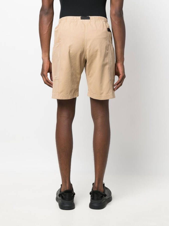 Gramicci Bermuda shorts met ceintuur Beige