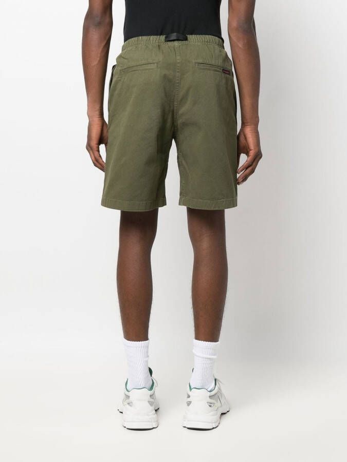 Gramicci Bermuda shorts met ceintuur Groen