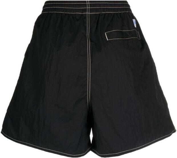 Gramicci Shorts met contrasterende stiksels Zwart