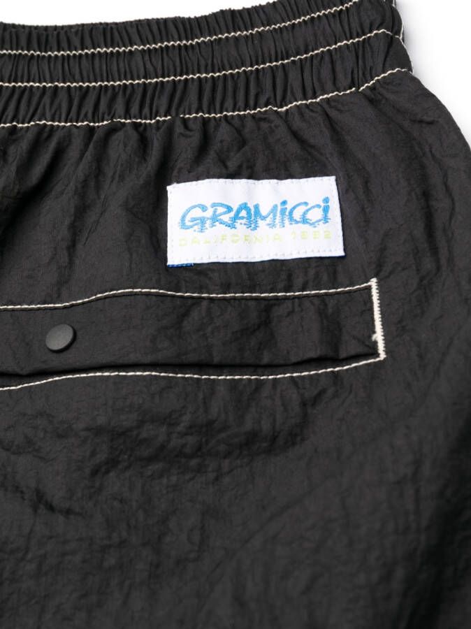 Gramicci Shorts met contrasterende stiksels Zwart