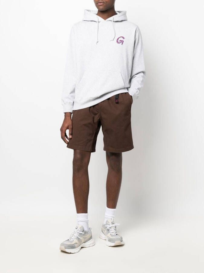 Gramicci Shorts met gespsluiting Bruin