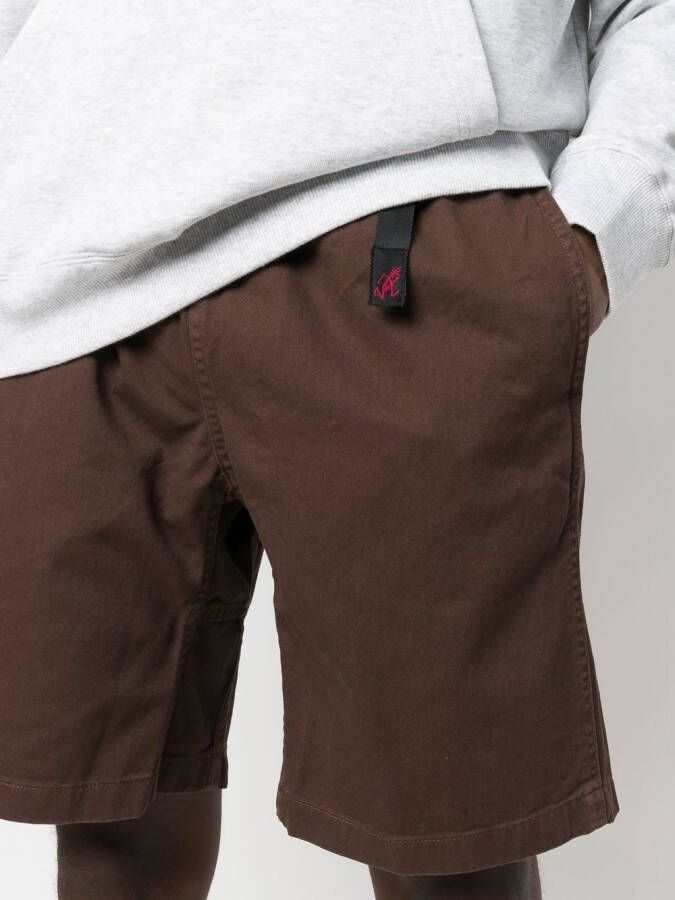 Gramicci Shorts met gespsluiting Bruin
