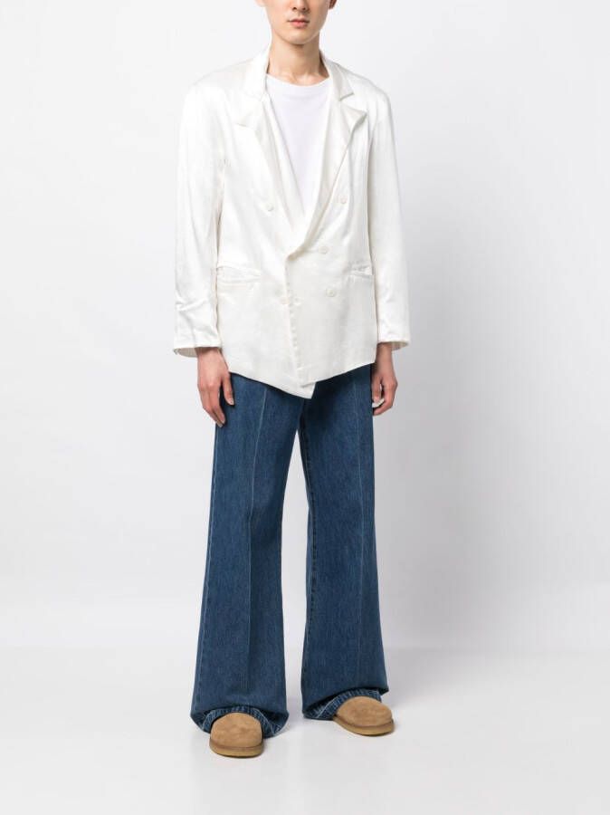Greg Lauren Blazer met dubbele rij knopen Wit