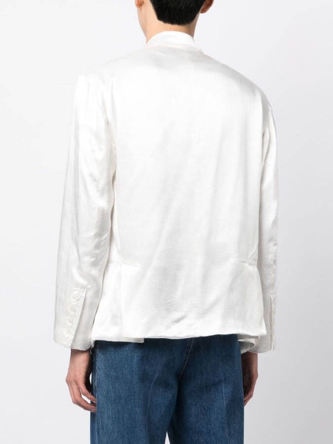 Greg Lauren Blazer met dubbele rij knopen Wit