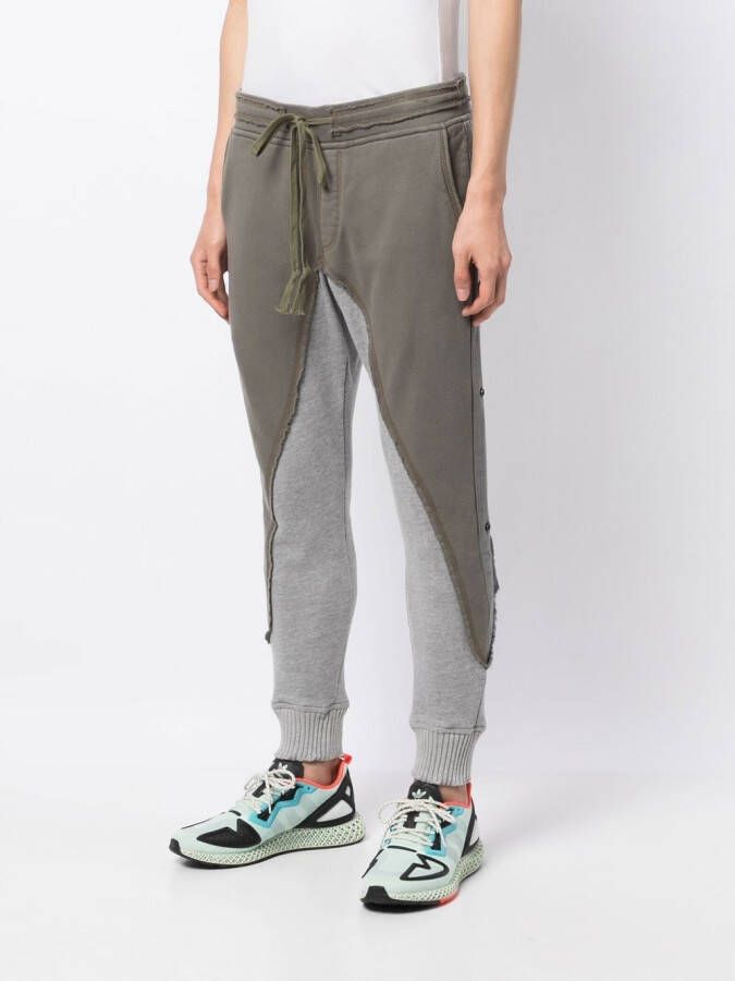 Greg Lauren Broek met patchwork Groen