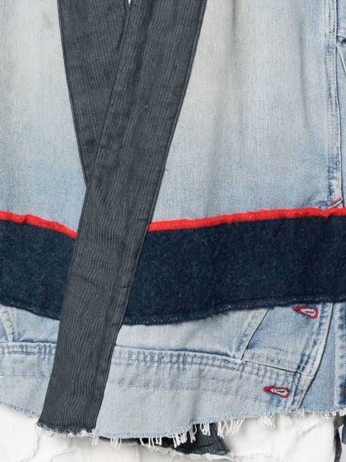 Greg Lauren Denim jack Blauw